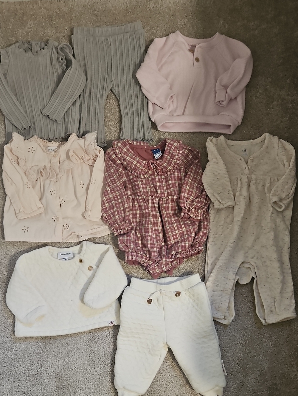 Zara, Calvin Klein, Gap, & Old Navy Baby Wonter Clothing size 3-6 months